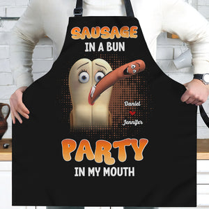 Personalized Gifts For Wife Aprons Party In My Mouth - Aprons - GoDuckee
