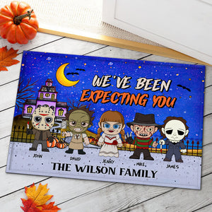 We've Been Expecting You, Gift For Family, Personalized Doormat, Horror Family Doormat, Halloween Gift 02HUHN140923HA - Doormat - GoDuckee