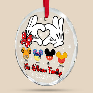 Personalized Gifts For Family Ornament, Cartoon Character 03natn190824 - Ornament - GoDuckee