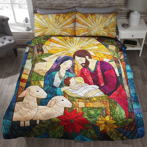 Christmas Eve Quilt Bed Set 04ACQN291024 - Blanket - GoDuckee