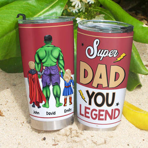 Super Legend Dad 03HUHN050523TM Personalized Family Tumbler - Tumbler Cup - GoDuckee