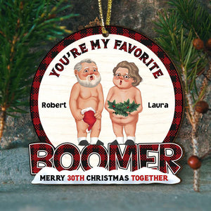 You're My Favorite Boomer, Personalized Ornament, Gifts For Old Couple - Ornament - GoDuckee