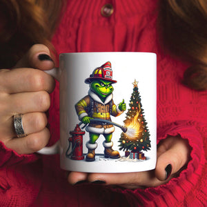 Personalized Gifts For Firefighter Mug, How The Firefighter Saved Christmas 05QHTN011124 - Coffee Mug - GoDuckee