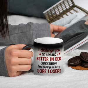 I Challenge You To A Who's Better - Personalized Couple Mug - Gift For Funny Couple - Magic Mug - GoDuckee