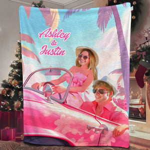 Couple Custom Face Photo 02qhhn271123 Personalized Blanket - Blanket - GoDuckee