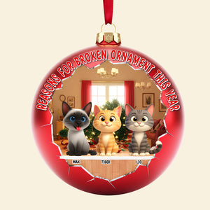 Adorable Cats Acrylic Ornament - Personalized Gift For Cat Lovers 01OHTN101125 - Ornament - GoDuckee