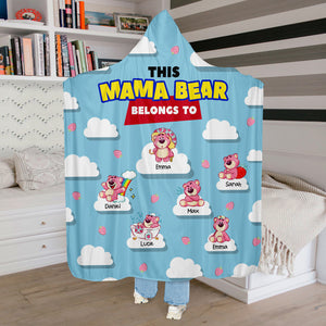 Personalized Gifts For Mom Wearable Blanket Hoodie This Mama Bear Belongs To 04HTHN020324 - Blankets - GoDuckee