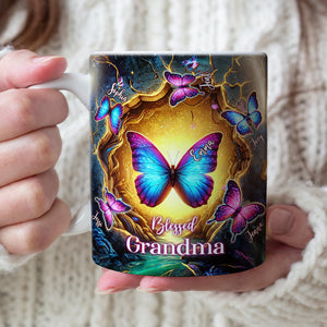 Butterfly Grandma Coffee Mug - Personalized Gift For Grandma 02OHLU280325 - Coffee Mug - GoDuckee