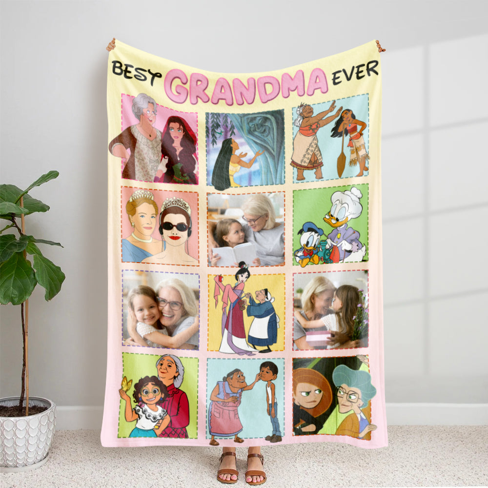 Grandma 04HULI140423 Custom Photo Blanket - Blanket - GoDuckee