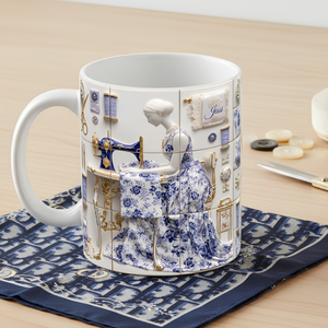 Sew Crafty Girl Coffee Mug - Personalized Gifts For Sewing Lovers 03TGLU151125 - Coffee Mug - GoDuckee