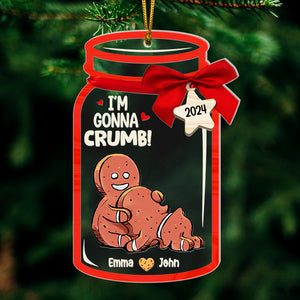 Personalized Gifts For Couple Christmas Ornament 05huqn200924 Funny Gingerbread Couple - Ornament - GoDuckee