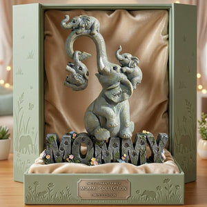 Strong Mama Elephant Acrylic Plaque - Personalized Gifts For Mom 01TGLU020426 - Shaped Plaques - GoDuckee