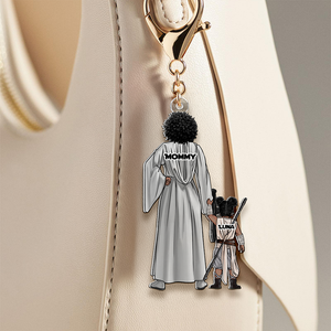 Personalized Gifts For Mom Keychain Galaxy Mom And Kids 07QHHU220225HHHG - Keychains - GoDuckee