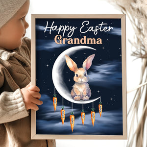 Personalized Gifts For Grandma Canvas Print Happy Easter - Canvas Print - GoDuckee