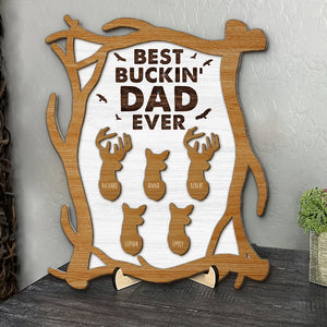 Personalized Gifts For Dad Wood Sign Best Dad Ever 01naqn020224 - Wood Signs - GoDuckee