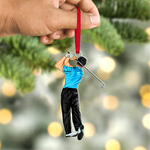 Personalized Gifts For Golf Lovers Acrylic Ornament 05acqn111124tm - Ornament - GoDuckee