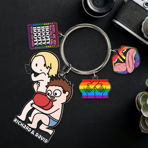 Personalized Gifts For LGBT Couple Keychain 01xqqn250624hh - Keychains - GoDuckee