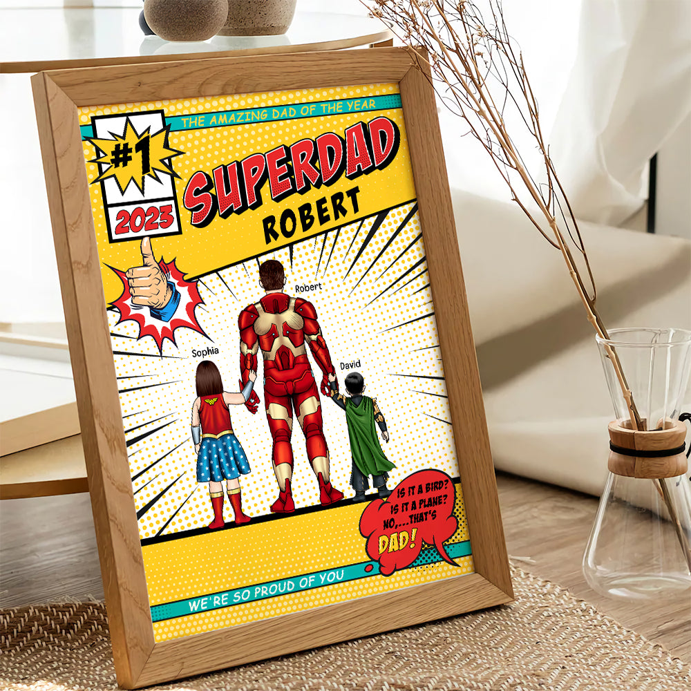 Dad We're So Proud Of You- Personalized Canvas Print- Gift For Dad-07dnqn230323tm - Poster & Canvas - GoDuckee