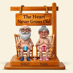 Naughty Old Couple Acrylic Plaque - Personalized Gifts For Couples 04ohqn020226 - Shaped Plaques - GoDuckee