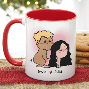 Roses Are Red, Violets Are Blue, Gift For Couple, Personalized Tumbler, Naughty Couple Tumbler, Couple Gift - Coffee Mug - GoDuckee