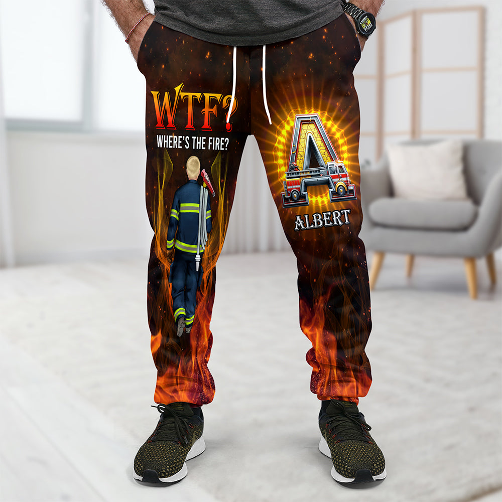Custom Alphabet Letter Gifts For Firefighters Sweatpants 06xqqn140225hh - Shorts and Pants - GoDuckee