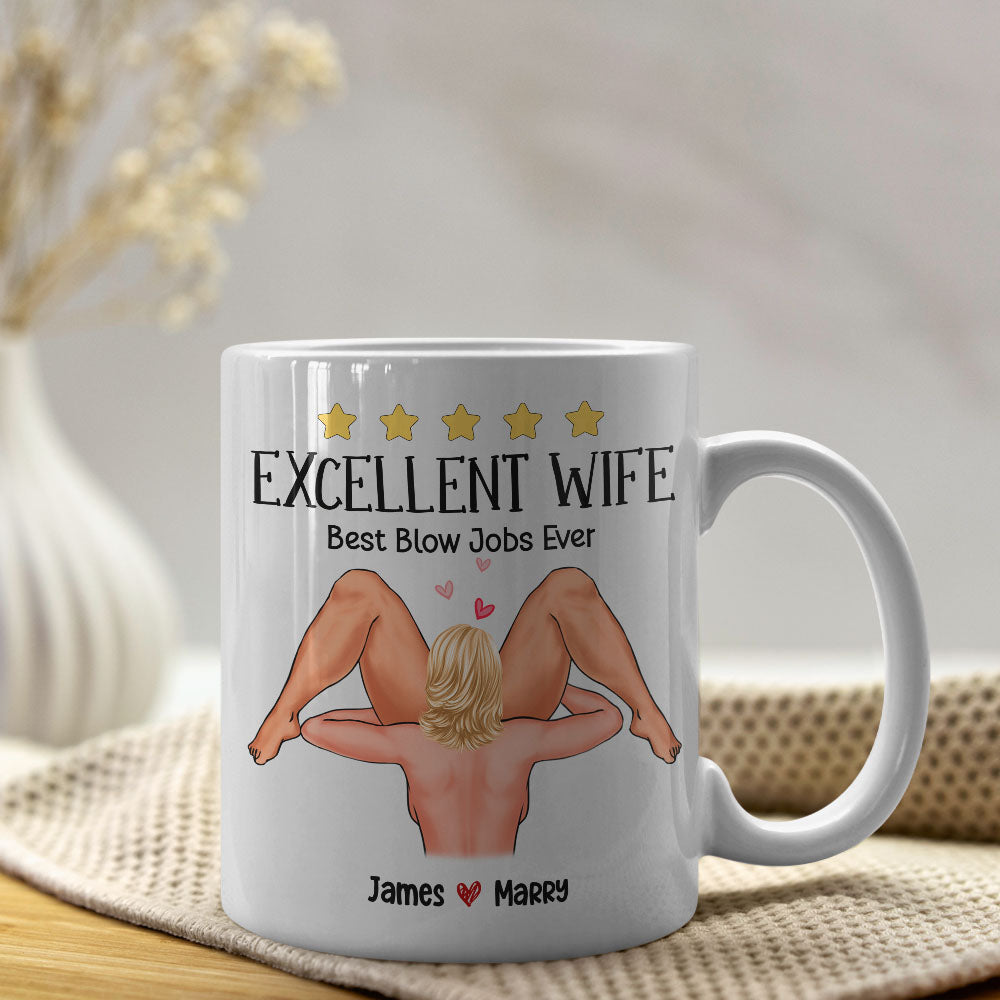 Sizzling Love, You Are Very Excellent, Personalized Coffee Mug For A Sexy Couple, Perfect Gifts for Couples, - Coffee Mug - GoDuckee