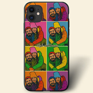 Couple Art Phone Case Personalized Gifts For Couple 02NATA230825 - Phone Case - GoDuckee