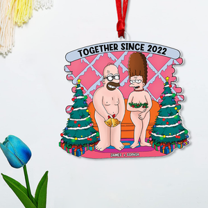 Personalized Gifts For Couple Christmas Ornament Old Couple 03xqpu150724hg - Ornament - GoDuckee