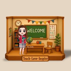 Teacher Love Inspire Plaque - Personalized Gifts For Teacher 04naqn160425 - Shaped Plaques - GoDuckee