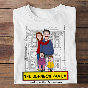 Personalized Gifts For Family Shirt Cartoon Family 05ACPU120225HG - Shirts - GoDuckee