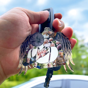 I'll Carry You With Me Til' I See You Again- Custom Photo Keychain - Memorial Gift - Keychains - GoDuckee