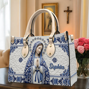 Ave Maria Leather Bag Personalized Gifts For Catholic 02NAQN100725 - Leather Bag - GoDuckee