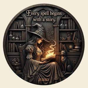 Spooky Metal Sign Personalized Gifts For Witch Lovers 02pgtn180725 - Metal Signs - GoDuckee