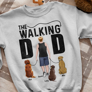 The Walking- Gift For Dog Lover- Gift For Dad- Personalized Shirt - Dog Walking Dad Shirt - Shirts - GoDuckee