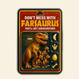 Jurasskicked Dinosaur Dad Acrylic Plaque Personalized Gifts For Dad 02TGTN290425 - Shaped Plaques - GoDuckee