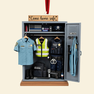 Police Locker Acrylic Ornament - Personalized Christmas Gifts For Officers 06qhqn040925 - Ornament - GoDuckee