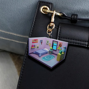 Isometric Room Keychain 01OHQN050225 - Keychains - GoDuckee