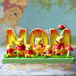 Personalized Gifts For Mom Acrylic Plaque, Adorable Bear Cub 03TGLU040425 - Shaped Plaques - GoDuckee