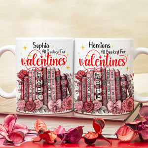 Customized Gifts For Book Lovers White Mug Valentine 02XQLU111224 - Coffee Mug - GoDuckee