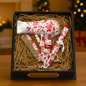 Hairstylist Toile de Jouy Ornament Personalized Gifts for Christmas 05PGDT011025 - Ornament - GoDuckee