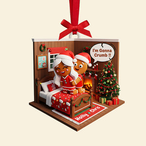 Gingerbread Couple Christmas Ornament, Personalized Gifts For Couple 03KITA160925 - Ornament - GoDuckee