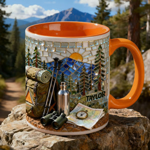 Hiking Lover Coffee Accent Mug - Personalized Gifts For Hiking Lover Coffee Mug 07KILU140126 - Coffee Mug - GoDuckee