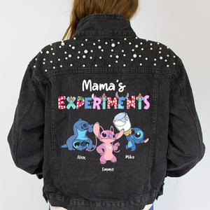 Personalized Gifts For Mom Denim Jacket Mama's Experiments 05QHPU040424 - Denim Jacket - GoDuckee