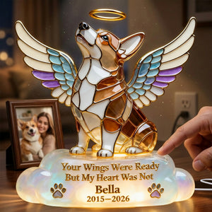 Pet Angel Memorial Light Box, Custom Photo Keepsake To Remember Losted Pets 02qhlu010426 - Light Box - GoDuckee