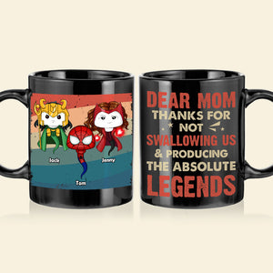 Personalized Gifts For Mom Coffee Mug Thanks For Producing The Absolute Legends 01natn290224ha Funny Mother's Gifts - Coffee Mugs - GoDuckee