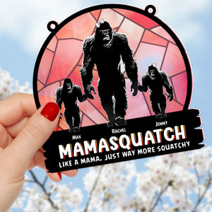 Personalized Gifts For Bigfoot Mom Suncatcher Window Hanging Ornament 02QHTN250424 Mother's Day - Ornaments - GoDuckee