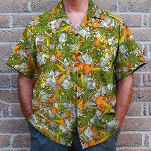 Dad The Man The Myth Personalized Hawaiian Shirt - Hawaiian Shirts - GoDuckee