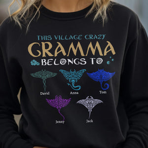 Personalized Gifts For Grandma Shirt This Village Crazy Grandma Belongs To 03qhtn060224 - 2D Shirts - GoDuckee