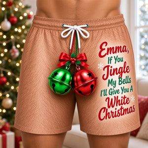 Naughty Christmas Men's Beach Shorts - Personalized Gifts For Him 02hutn221026 - Beach Shorts - GoDuckee