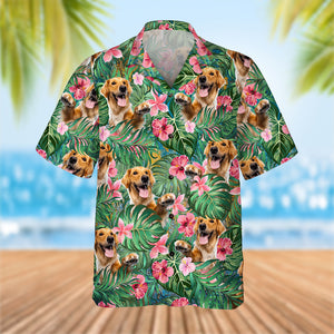 Custom Pet Face Personalized Hawaiian Shirt Gift For Dog Lover - Hawaiian Shirts - GoDuckee